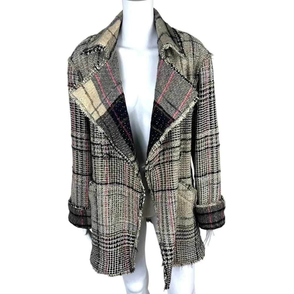 Chanel Autumn 2005 Pink & Brown Tweed Jacket - Picture 3 of 6